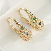 Multicolor Sparkle Elegance-øreringe