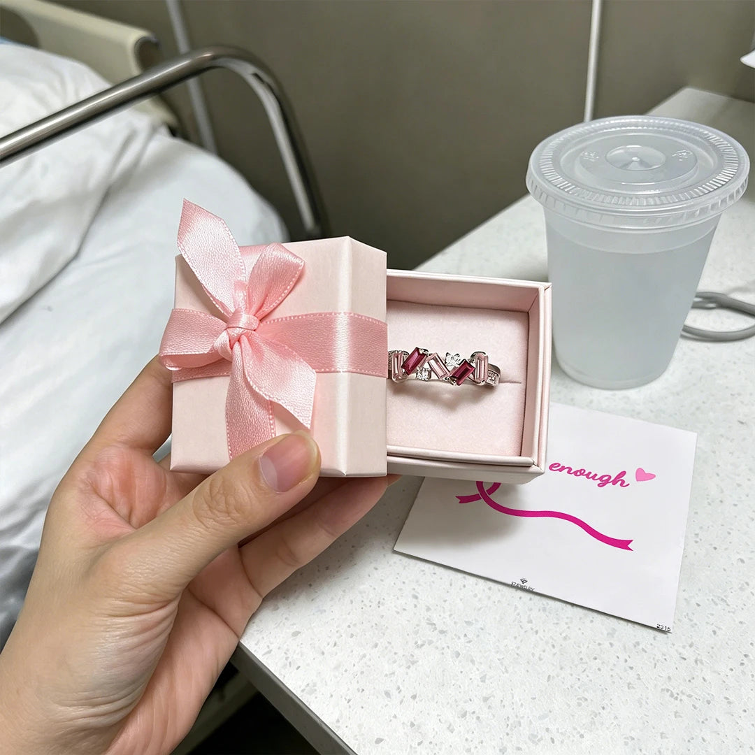 For Self | Jeg er nok – Pink diamant-ring (1+1 GRATIS)
