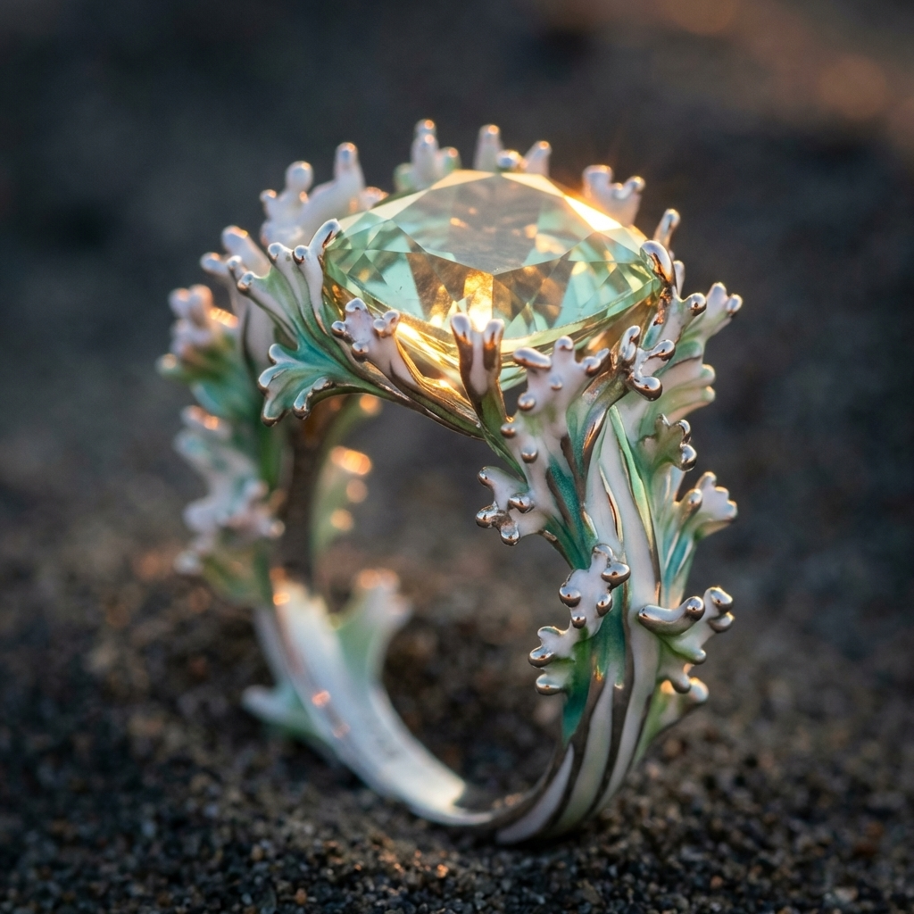 RING MED DYBHAVSBLOMST