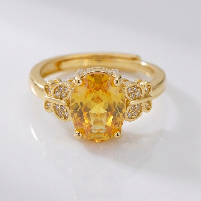 GOLD SUNRISE RING - (JUSTERBAR)