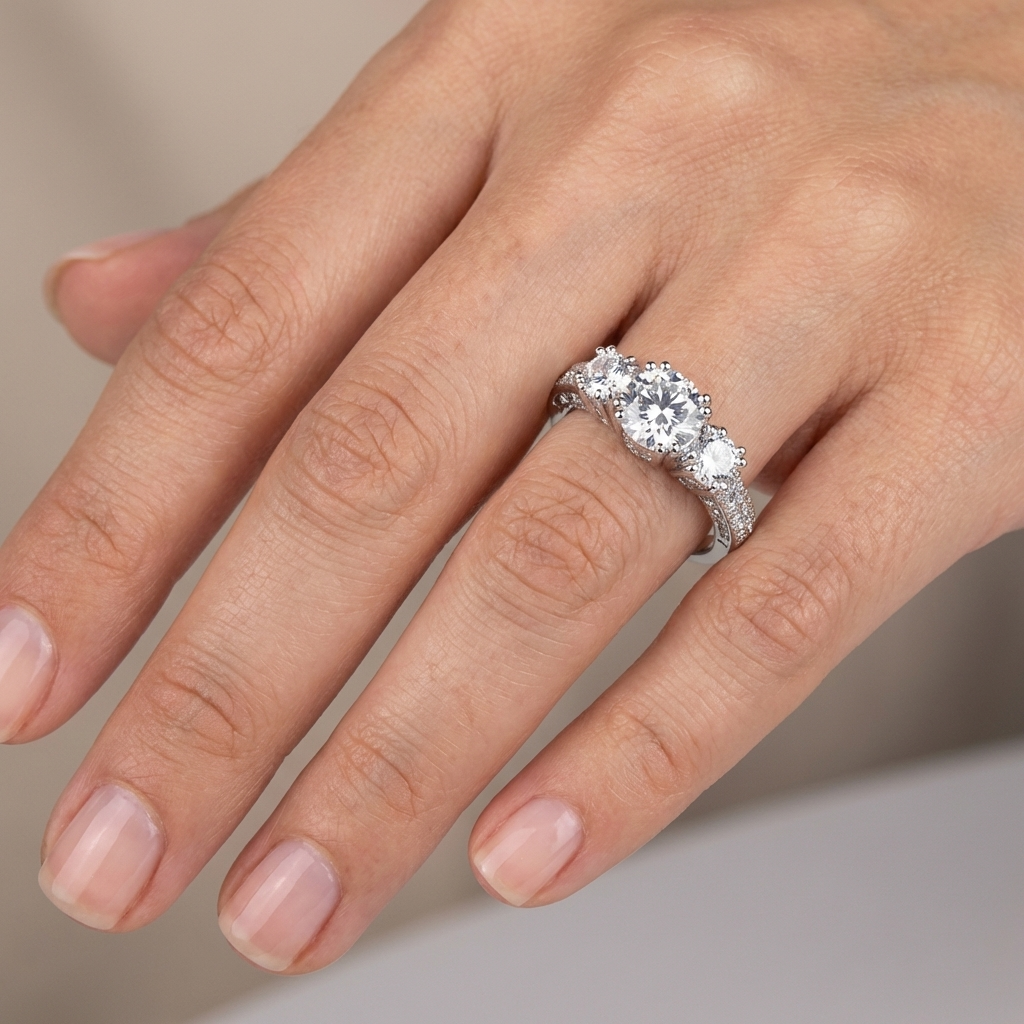 SØLVTRINITYRING