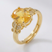 GOLD SUNRISE RING - (JUSTERBAR)