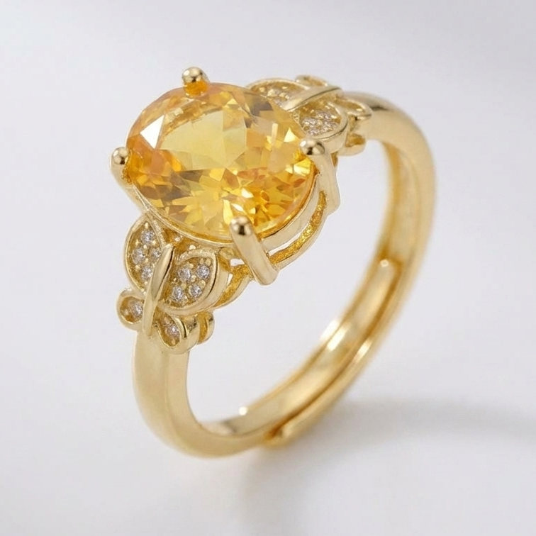 GOLD SUNRISE RING - (JUSTERBAR)