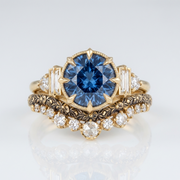 VINTAGE SAFIR GULD RING