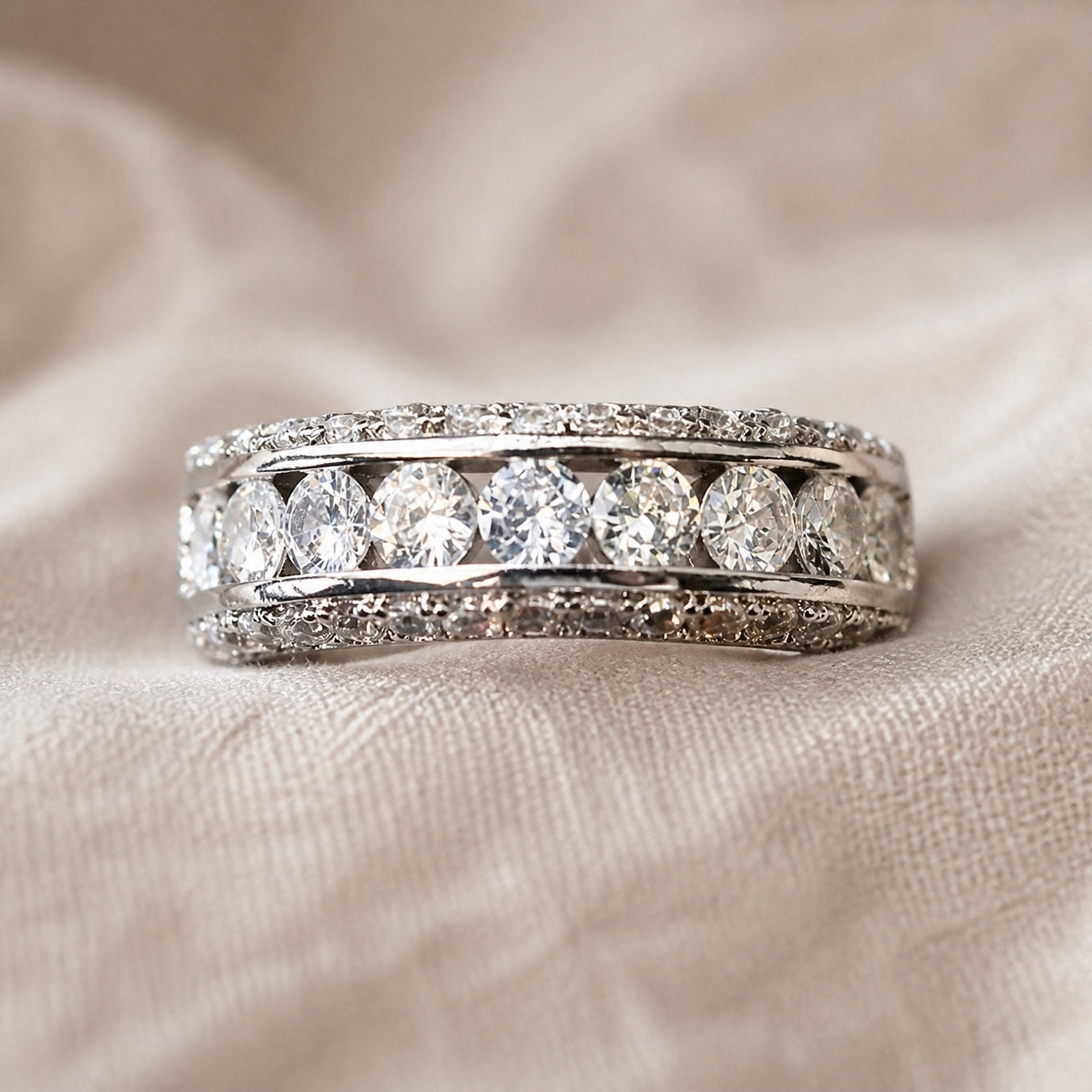 Chunky Zirkonia Ring
