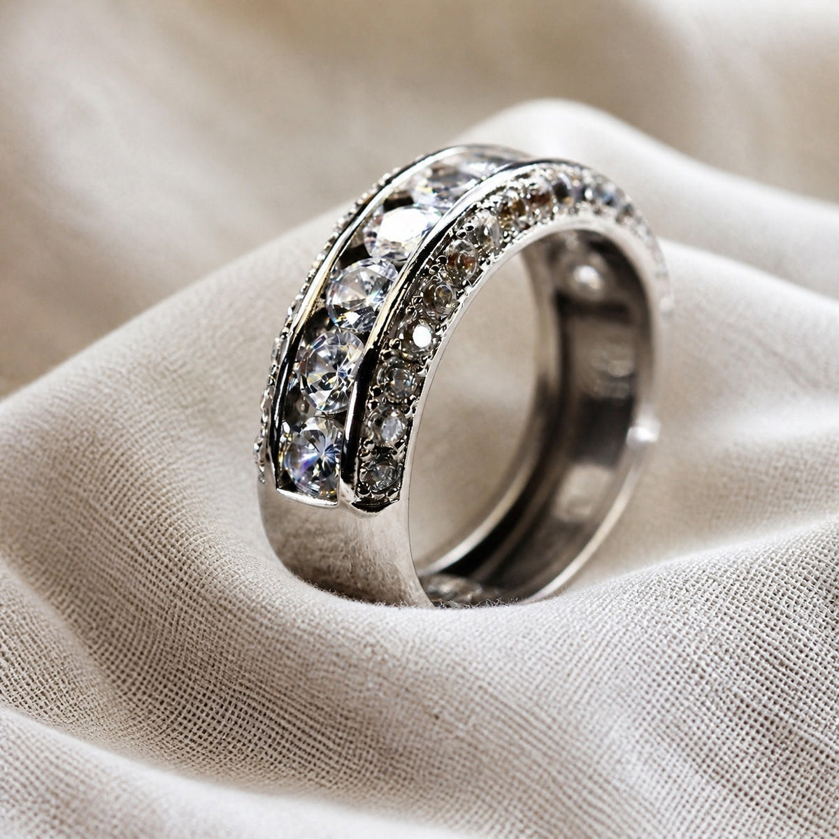 Chunky Zirkonia Ring