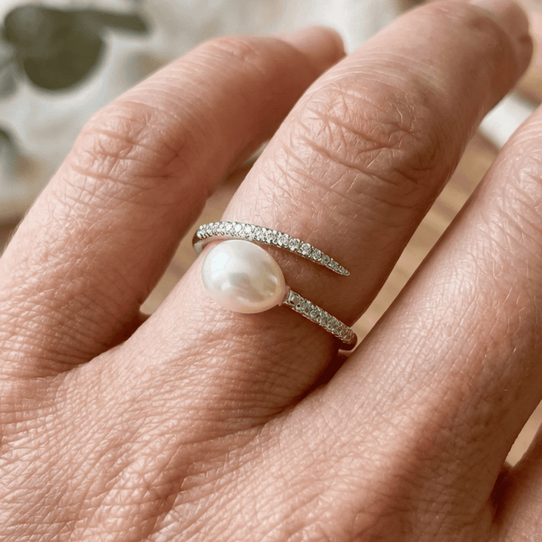 Perlearmbånd Åben Ring