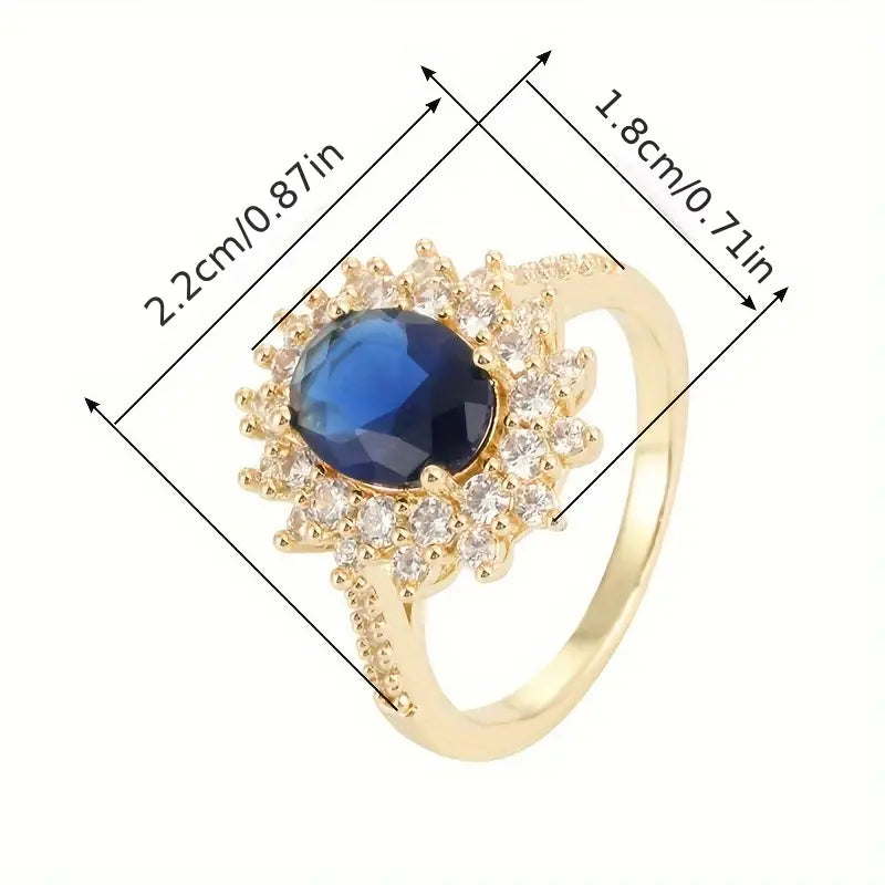 Vionne Safir-guldring