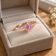 Rosa Håb – Ring med rosa sten - 1+1 GRATIS