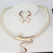 Set di Gioielli Elegante con Perle