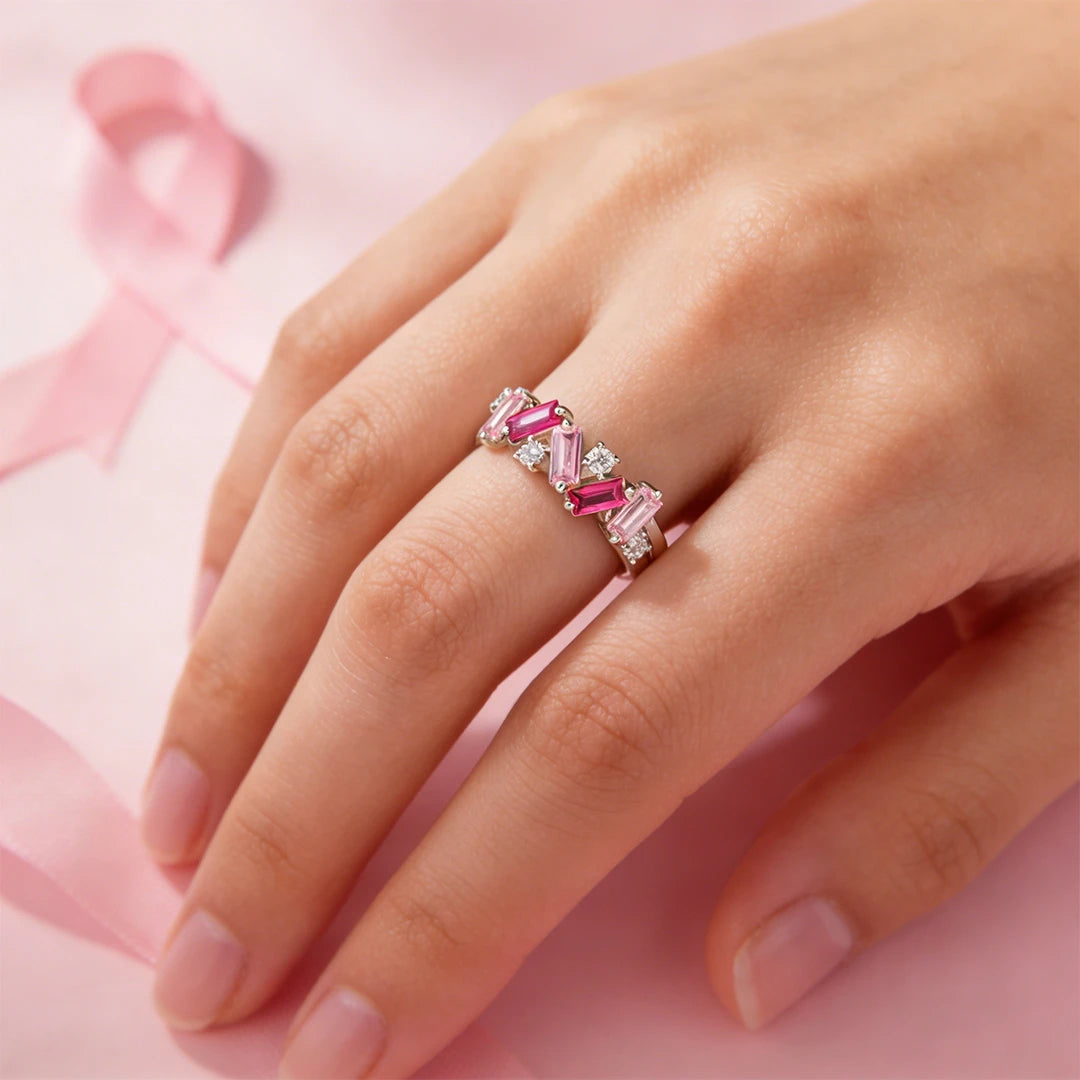 For Self | Jeg er nok – Pink diamant-ring (1+1 GRATIS)