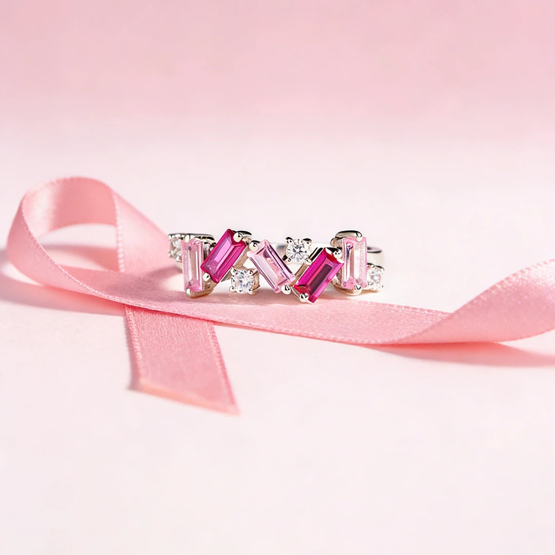 For Self | Jeg er nok – Pink diamant-ring (1+1 GRATIS)