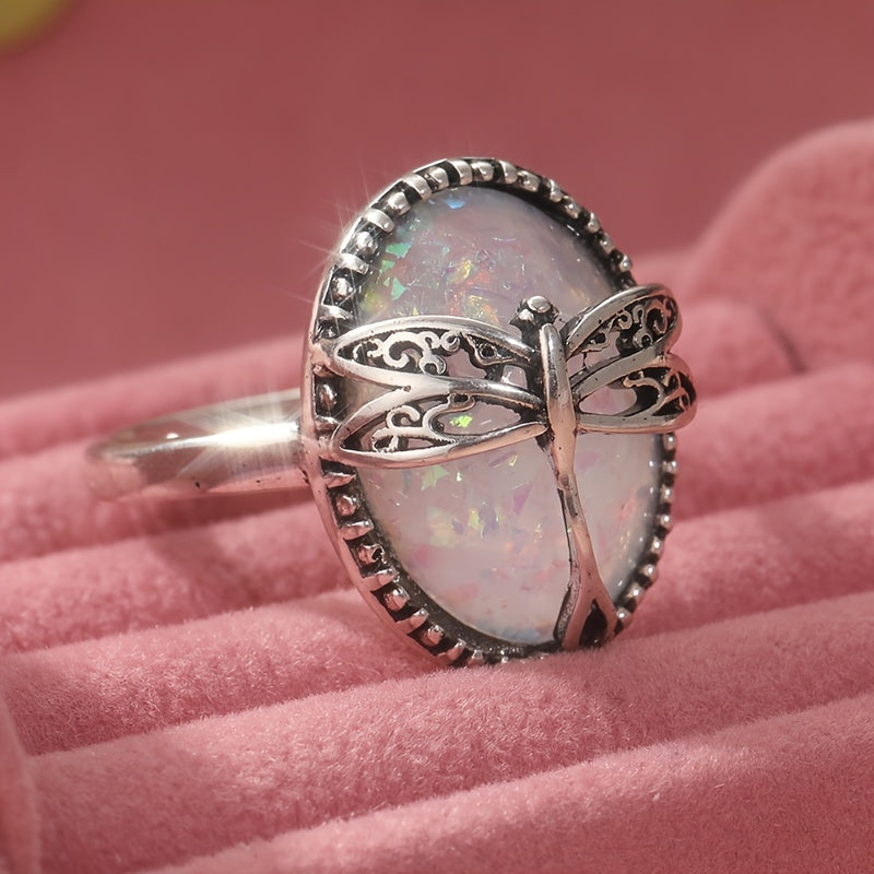 Strålende Opal Guldsmed Ring