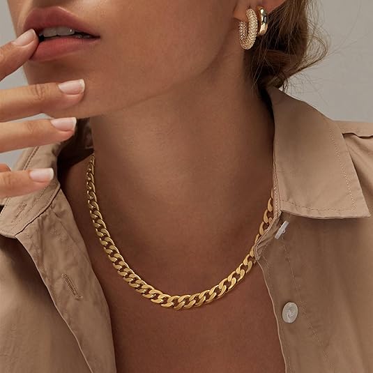 Cavaro™ | Kraftig Cuban Link-halskæde i guld