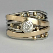 Vintage-ring med guldindlæg