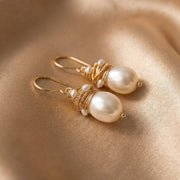 Golden Thread Pearl Vintage-øreringe