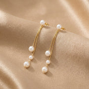 Pearl Chain Trio Drop-øreringe