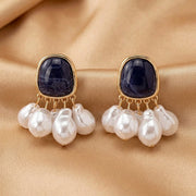 Midnight Pearl Fringe Statement Ørestikker