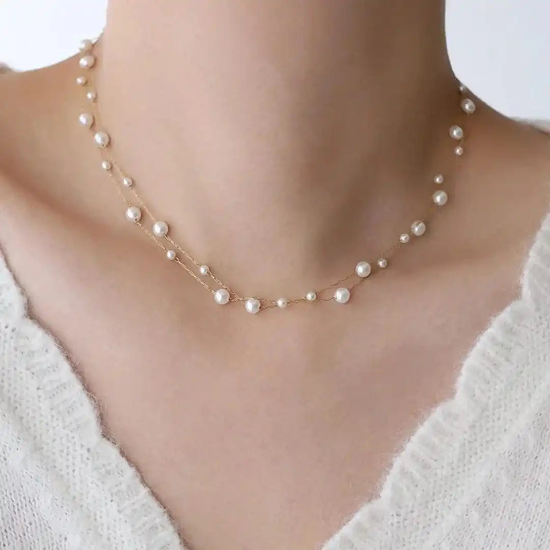 Perlekæde Choker Halskæde