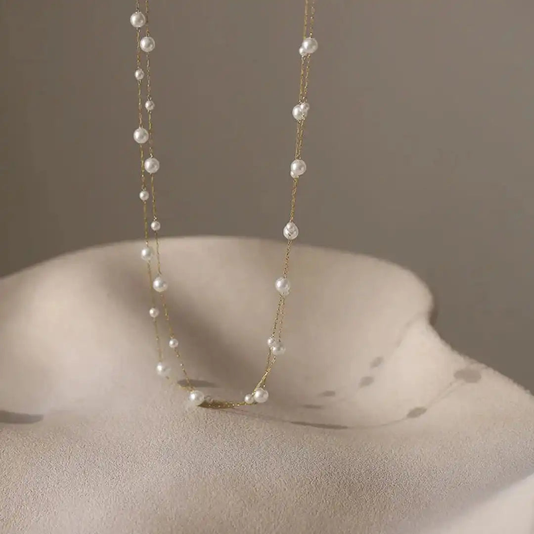 Perlekæde Choker Halskæde