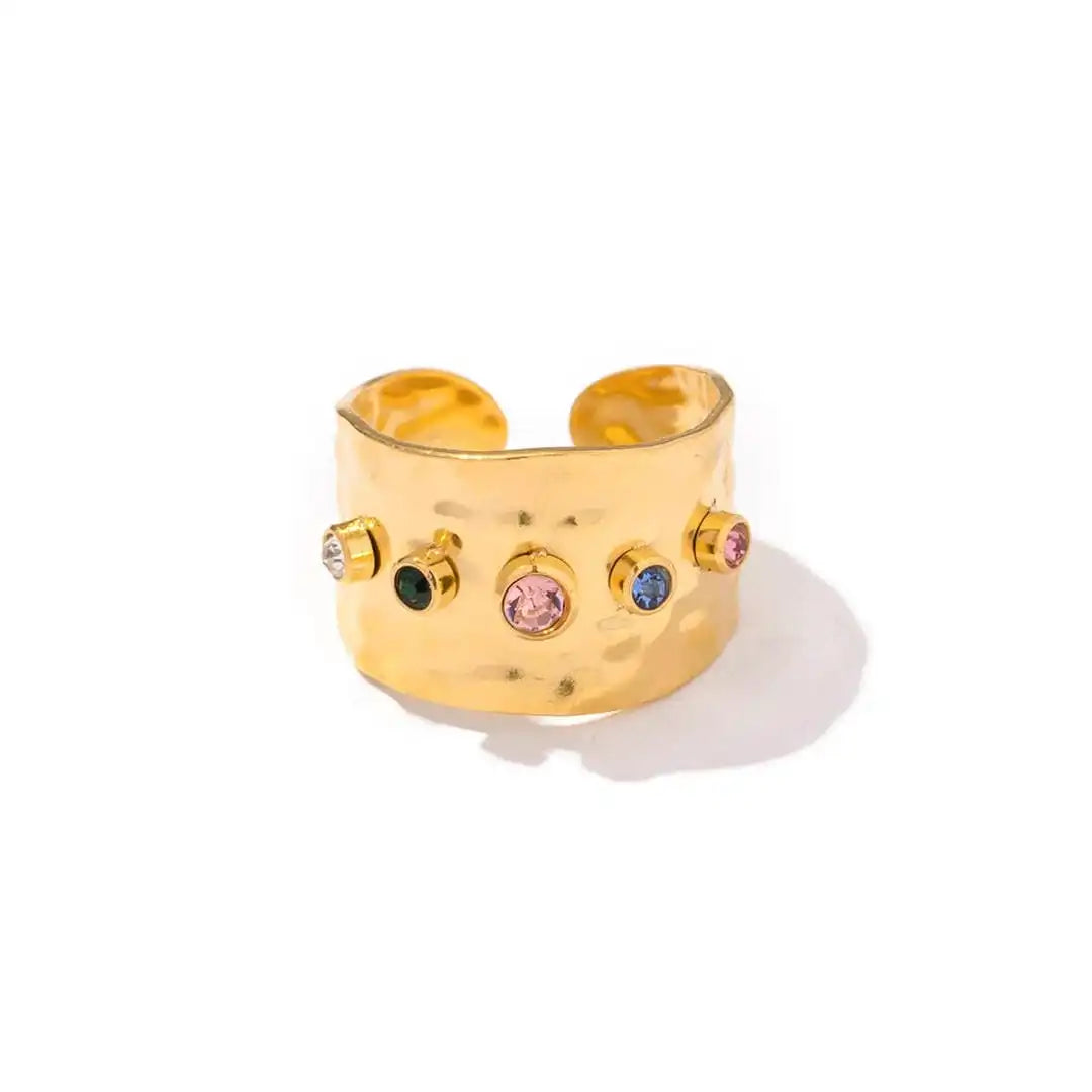 Vintage Guld Kubisk Zirkonia Ring