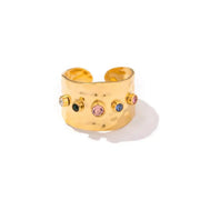 Vintage Guld Kubisk Zirkonia Ring