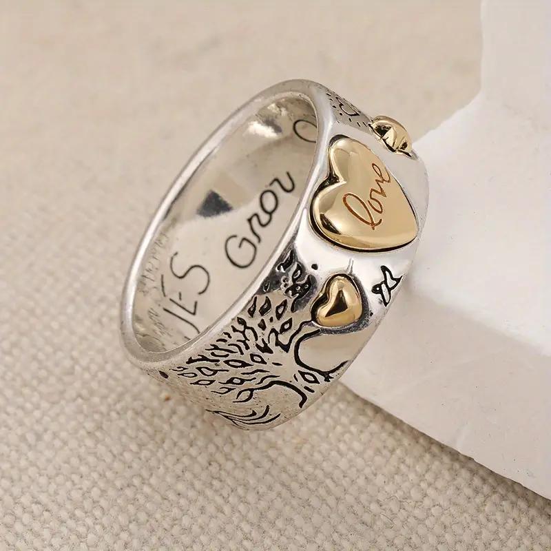 Vintage Bohemian Ring med Hjerte
