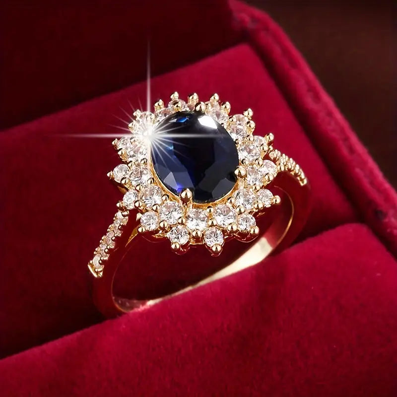 Vionne Safir-guldring