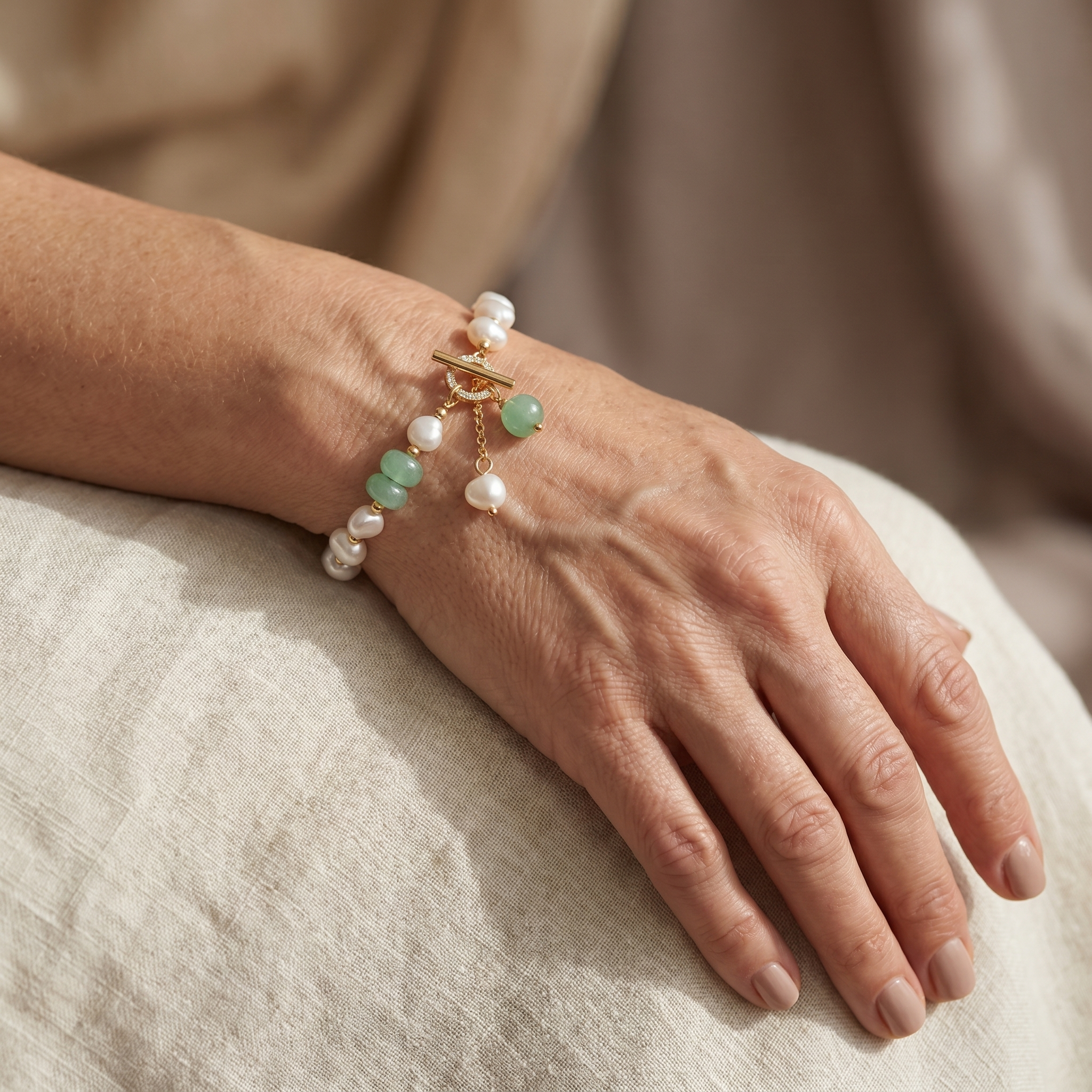 Havperle Eventyr-armbånd