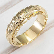 Antik guld-blomsterring | Guld