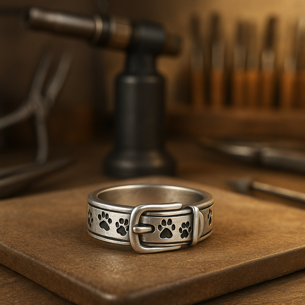 Sød og stilfuld ring inspireret af hundehalsbånd