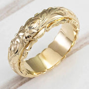 Antik blomstring i guld
