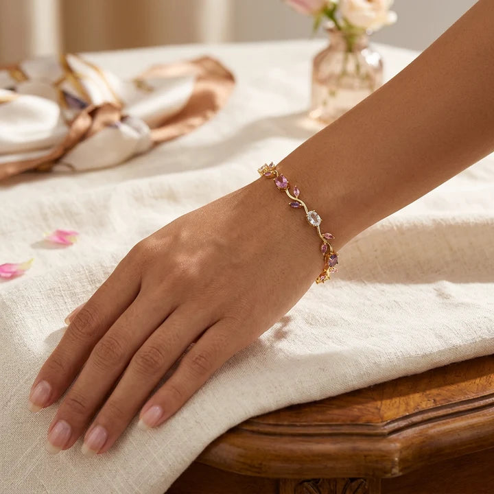 Oplysning om brystkræft - Aura Tulipan-armbånd 1+1 gratis
