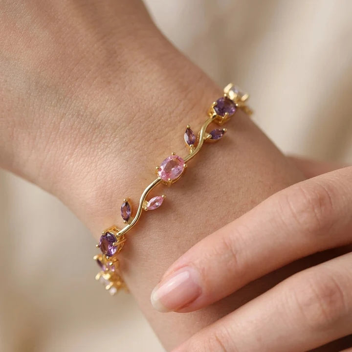 Oplysning om brystkræft - Aura Tulipan-armbånd 1+1 gratis