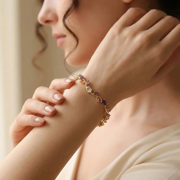 Oplysning om brystkræft - Aura Tulipan-armbånd 1+1 gratis